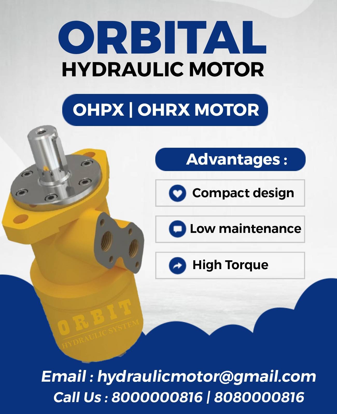 OHPX OHRX Orbital X Make Hydraulic Motor Manufacturers in Ahmedabad Mumbai Pune Chennai Bangalore Hyderabad Jaipur Nashik Delhi Kolkata India