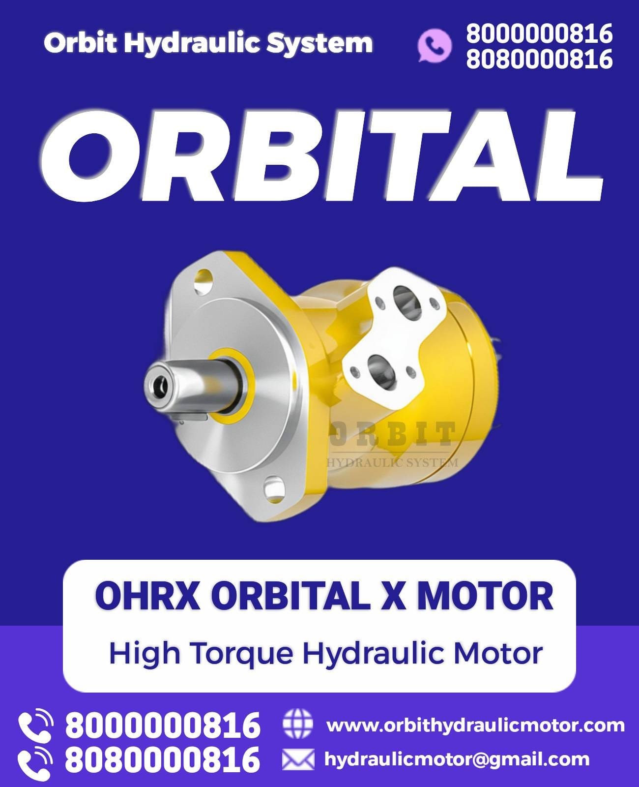 OHR Orbit Hydraulic Motor Dealer in Ahmedabad Mumbai Pune Chennai Bangalore India